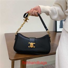 Fashion handbag Celins's womens bag book brand Tote purse 2023 New Triumphal Stick Bag Underarm High end Small Square Single ShoulderWith original Logo