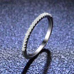 Solitaire Ring HOYON D Colour Moissanite Ring Silver 925 Wedding Bands Single Row Diamond Women's Jewellery Gifts for Party Crown Tail Ring StackeL231220