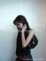 Top quality Celins's brand classic caviar genuine leather Luggage Crossbody 2023 new AVA underarm bag is fashionable and trendyWith original Logo