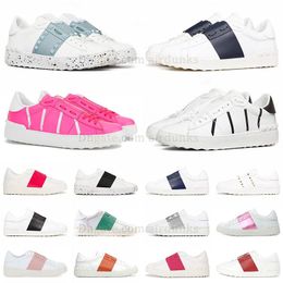 designer casual shoe open sneaker platform sneakers sport trainer for man woman shoe pink black Multi-Color spikes trainers rivets loafers plate-forme flat big size