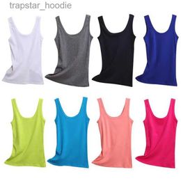 Women's Tanks Camis Spring Summer Tank Tops For Women Sleless Round Neck Loose T Shirt Ladies Vest Singlets Camisole CottonThin Vest L231220