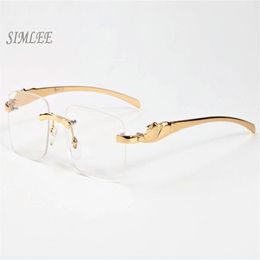 2017 brand sunglasses cat eye buffalo horn glasses gold silver frames eyeglasses clear lenses vintage mens designer sunglasses wit272F