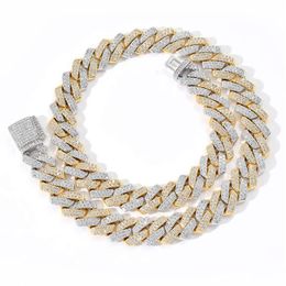 Iced Out Chains For Men Miami Cuban Link Necklace Luxury Micro Paved CZ Cuban Chain Fashion Hip Hop Jewelry337Q