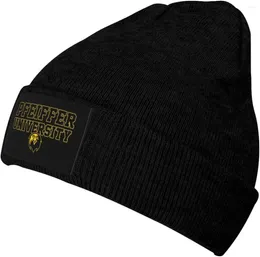 Berets Pfeiffer University Logo Beanie Knit Hats For Men&Women-Daily Ribbed Cap - Caps Cold Weather