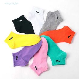 Men's Socks Independently Packaged Cotton Nk Hook Socks Unisex Ins Solid Colour Hook Boat Socks Basketball Socks Xwa3