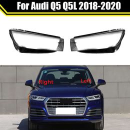 Auto Headlamp Case for Audi Q5 Q5L 2018 2019 2020 Car Front Headlight Cover Lamp Shell Lens Glass Caps Light Lampshade