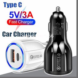 30W Fast Quick Charging Dual Ports USb C PD Car Charger Universal Power Adapters For Ipad 2 3 4 Iphone 13 14 15 Samsung Xiaomi Huawei S1