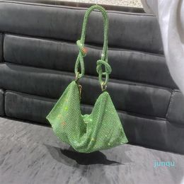 2022- Bag Solid Handbag cross Body Bags Green Purse Hand Carry Small Bag Telescopic Handle Horizontal Square Wallet223w