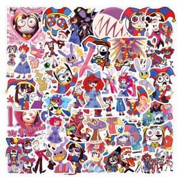 50pcs Cartoon Amazing Digital Circus stickers Funny Anime Graffiti Sticker for Laptop Motorcycle Luagage Decal Guitar Stickers Bulk Kids Gift Toy 2 Groups