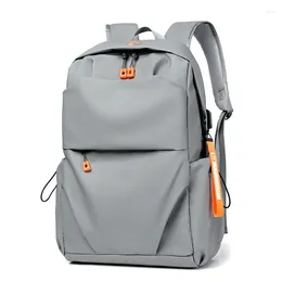 Backpack Oxford Men Laptop 15.6 Inch USB Charging Multifunctional Leisure Campus College Student School Bags