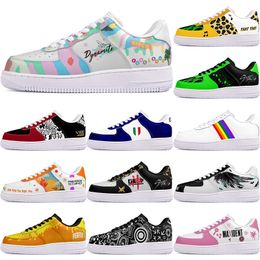 DIY exquisite shoes beautiful autumn mens Leisure shoes for men women sneakers Classic cartoon graffiti trainers comfortable dark purple sports