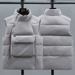 Men s Vests Winter Vest Jackets Sleeveless 2023 Autumn Mens Warm Homme Casual Padded Cotton Waistcoat Chalecos Para Hombre 231219