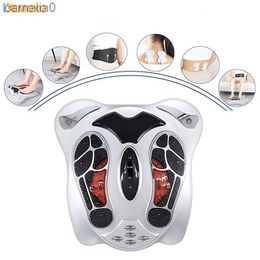 Electric massagers Electric Foot Massager Machine Heat Far Infrared Acupuncture Shiatsu Feet Physical Therapy Massage Improve Blood CirculationL231220