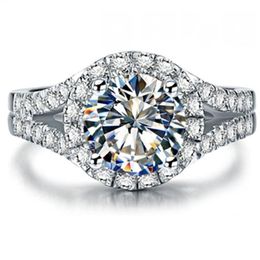 Beauty Test Positive 2CT 8MM D-E Moissanite Diamond Ring S925 Engagement Jewellery for Women247o