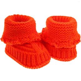 Boots Toddler Winter Footwear Handmade Knitting Shoes Infant Baby Crochet Knitted Booties
