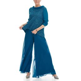 Mutter der Braut Kleider 2023 Hosenanzug O-Ausschnitt 2 Stück Gastkleider mit Pailletten Kleid Frauen für Hochzeit Party 326 326