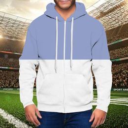 Men's Jackets Sweatshirt Dress Men Hoodie Litale Fleece Jacket Multicoloured Patchwork Teddy Memory Foam H Slipper