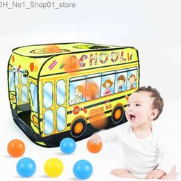 Toy Tents Children's Tent Interesting Fire Truck Police Car Tent Family Dessert House Indoor and Outdoor Folding Game House Car Tent Q231220