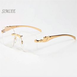 2017 brand sunglasses cat eye buffalo horn glasses gold silver frames eyeglasses clear lenses vintage mens designer sunglasses wit160j