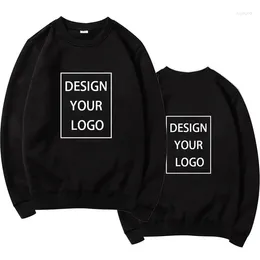 Men's Sweaters Custom Sweatshirt Men DIY Sportswear Design Yourself Pattern Text Top Wear Print Your LOGO Pullover Trendy Streetwear