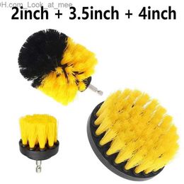 Cleaning Brushes 3pcs Drill Brush Attachment Set Power Scrubber With Scrub For Showers Tubs Bathroom Tile Grout Carpet Q231219