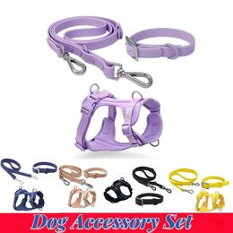 Leashes Dog Collars & Leashes Pet Traction Rope Airtag Breathable Harness For Wildone Xl Macarone Harnesses Accessories Small Chest Strap