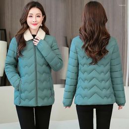 Women's Trench Coats Winter Coat Clothes Women 2023 The Short Velvet Thin And Light Lapel Cotton Jacket