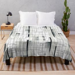 Blankets Minimalist Watercolour Grid Pattern Modern Seamless Design Throw Blanket Moving For Sofa Thin