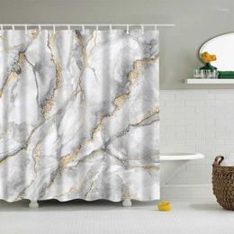 Shower Curtains 3d Printed Curtain Bath Mountains Rivers Abstract Pattern Bathroom Polyester Decor With Hooks