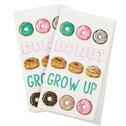 Donut party theme candy paper bag white kraft paper Coloured flat mouth bag gift bag