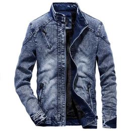 Men's Jackets Denim Jacket Men's Winter Plus Velvet Warm Jeans Coat Fashion Classic Retro Slim Denim Jacket Casual Denim Men Clothing S-3XLL231026