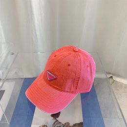 2022 fashion mens designer caps high quality printed denim pink grey men snapbacks outdoor spring autumn baseball cap248m