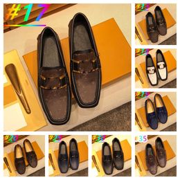 40Model Luxurious Men Loafers Driving Shoes Soft Casual Shoes Men Flats Men Shoes Leather Designer Loafers Big Size 38-47 Male Slip on Snake Skin Shoes