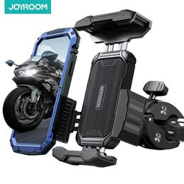 New 2023 Motorcycle Phone Holder Mount Shockproof Mountain Bike Auto Lock MobilePhone Holder for 4.7"- 7.2" Phone GPS Clip