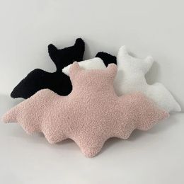 3pc Stuffed Bat Plush Toys Halloween Decorations Fluffy Bat Stuffed Animal Throw Pillow Home Decor 231220