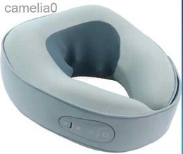 Electric massagers Neck Massage Pillow Electric Massager Knead Heating U-Shaped Travel Pillow Airport Portable Cervical Massager Relax Health CareL231220