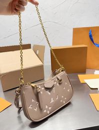 Mini borse semplici da donna borsa a tracolla borsa firmata borse di lusso borsetta piccola borsa baguette borsa moda pelle hardware nero / oro
