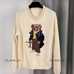 Polo Sweater Designer Men Knits Sweater Bear Polo Hoodie Embroidery Pullover Crewneck Knitted Long Sleeve Casual Polo Knitwear 3284