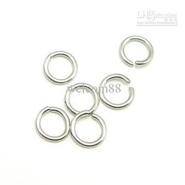 100pcs lot 925 Sterling Silver Open Jump Ring Split Rings Accessory For DIY Craft Jewellery Gift W5008 253P