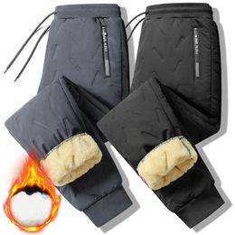 Winter Lambswool Warm Casual Pants Men's Fitness Sports Jogger Wear Track Plus Size 6XL 7XL 231220