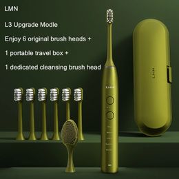 LMN L3-upgrade Sonic Toothbrush Ultrasonic Tooth Rechargeable Brush Teeth Cleaner Adult Electric ToothbrushK2 231220