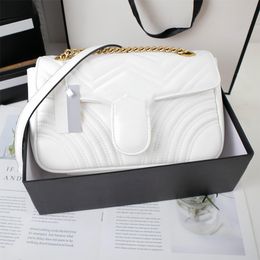 Top quality Double Gold Logo Luxury Handbag Shoulder bag Crossbody bag with Sliding Chain Strap Genuine Leather Top Handle bag Interior Zipper Pocket Designer bag