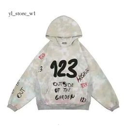 Denim Tears Fashion Mens Flower Puff Printed Denim Tears Hoodie Distressed Sweatshirt Men Top Pullover Denim Hoodie 5699