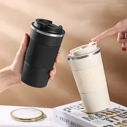 Water Bottles Stainless Steel Coffee Cup Double Layer Vacuum Insulation Office Mug Outdoor Portable Car Cups Fashion