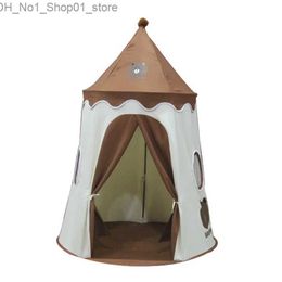 Toy Tents Kids Toy Tent Indoor Outdoor Game Garden Tipi Princess Castle Folding Cubby Toys Tent Baby Room House Teepee Toy Gifts Q231220