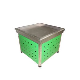 common display racks in fresh supermarkets, stainless steel countertops, fruit racks, vegetable racks, steel and wood fruit and vegetable racks, shelf end racks