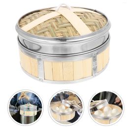 Double Boilers Bamboo Steamer Multi-functional Premium Snack Basket Kitchen Food Cooking Stainless Steel