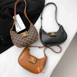 Allmatch casual Celins's shoulder women bag handbag Bag Womens Urban Elegant Boat Shape One Shoulder Underarm Girl and Cute Trendy StyleWith original Logo