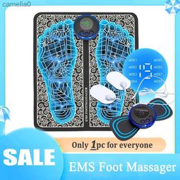 Electric massagers EMS Foot Massager Mat Electric TENS Feet Massager Pad Foldable Massage Mat Muscle Stimulation Fisioterapia Terapia Fisica SaludL231220