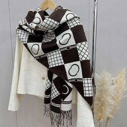 Designer Scarf Women Cashmere Full Letter Printed Scarves Soft Touch Warm Wraps With Tags Autumn Winter Long Shawls Scarves Encounter Stood Slytherin Scarves WW